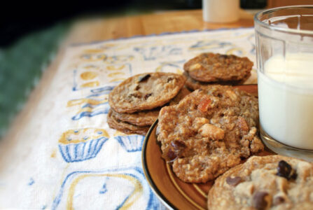 Chewy Chocolate Cherry Oatmeal Cookie Recipe Image